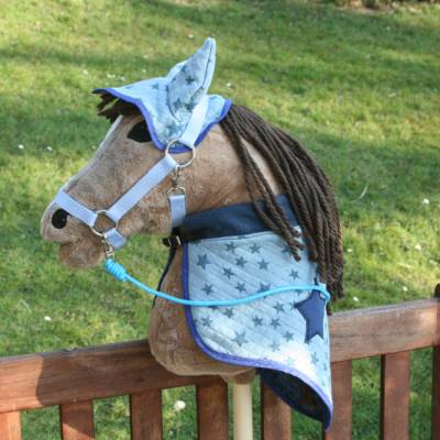Stall- und Wiesenset Sternchen hellblau  für Hobby Horse, 3-teilig