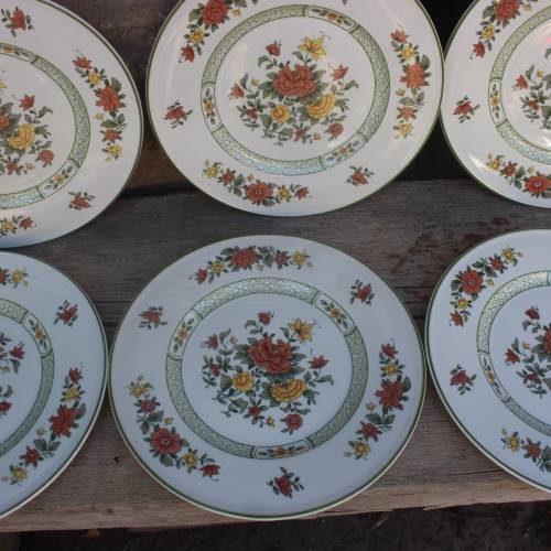 6er Set Kuchenteller Frühstücksteller Summerday Villeroy & Boch Vintage