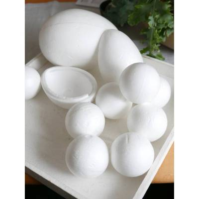 Kugeln Styro, Ostereier Styro Bastelmaterial