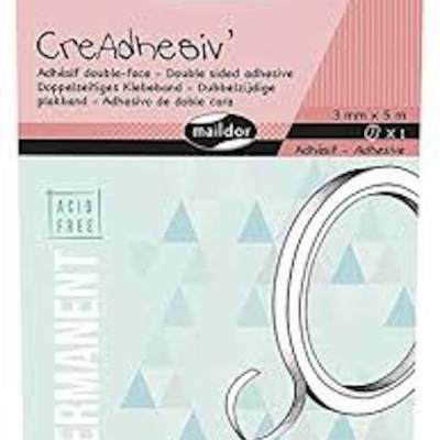 CreAdhesiv Doppelseitiges Klebeband 3mm x 5m