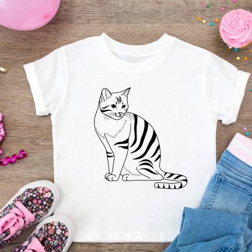 Katze Digitale Datei, Plotterdatei, Svg