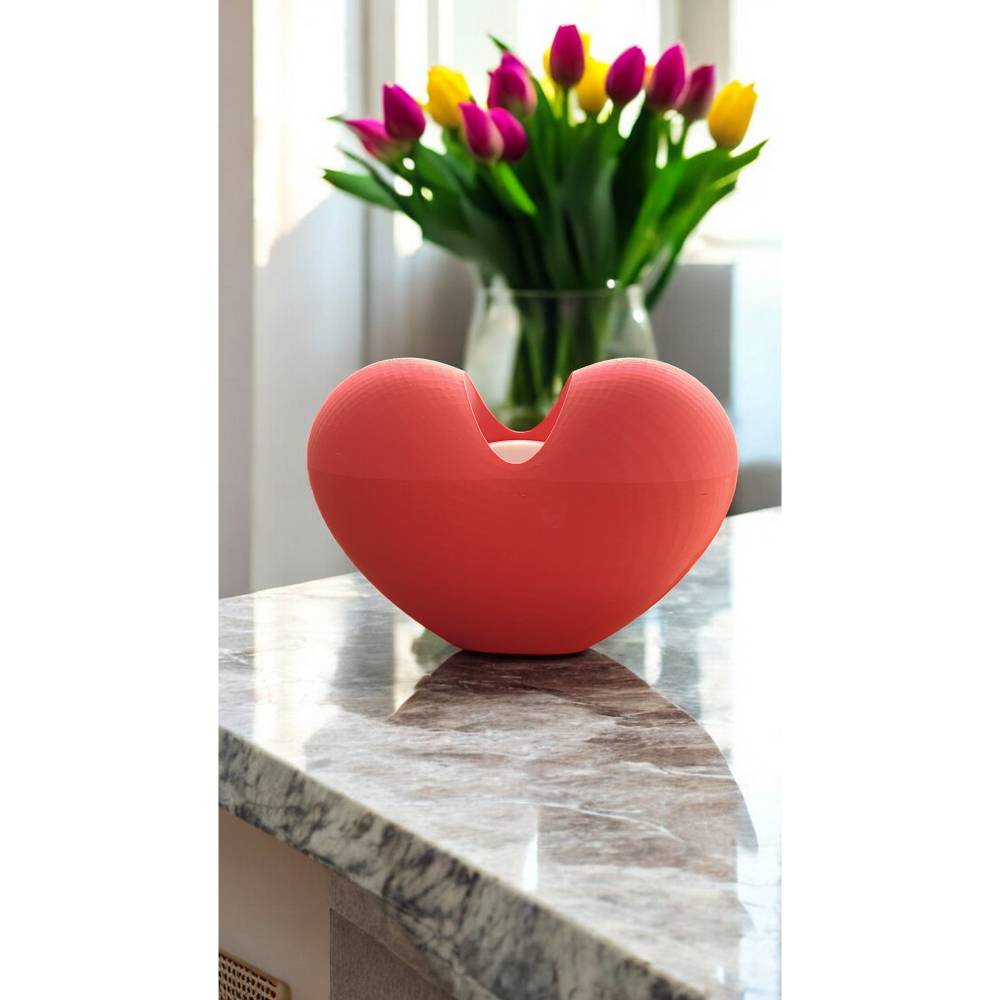 Herzförmige Vase als Muttertagsgeschenk – Wasserdicht & Nachhaltig