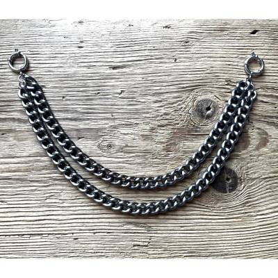 1 Charivarikette, Charivarirohling,zweireihig, ca. 33 cm, Trachtenschmuck, Herrenschmuck, Trachtenaccessoires