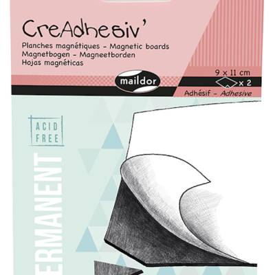 CreAdhesiv Magnetfolie selbstkl. 2 Stück. 9x11cm