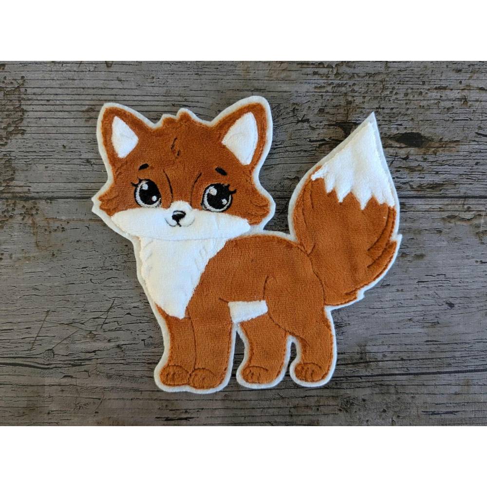 Fuchs Stickdatei 3D, Applikation SOFORTDOWNLOAD, Embroidery design Bild 1