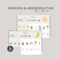 Morgen- Abendroutine für Kinder, Routineplan für Kleinkinder, Routine Set zum Ausdrucken, Tagesplaner, PDF-Download