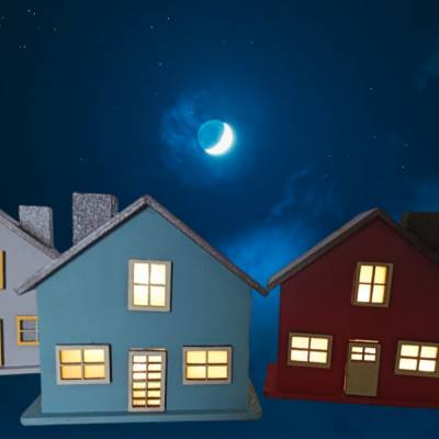 Spardose Miniaturhaus - Geldgeschenk Verpackung zur Hochzeit und Einweihung, Deko mit optionaler Beleuchtung