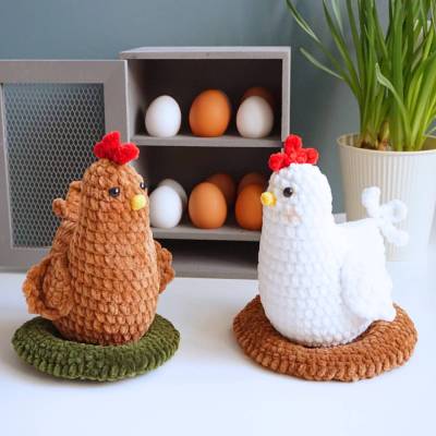 Häkelanleitung Huhn im Nest - PDF Datei deutsch