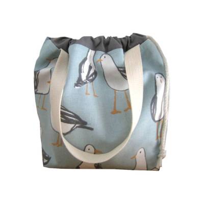 Produktbeutel Projekttasche Wollbeutel Stricktasche Möwe