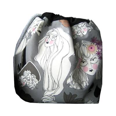 Projektbeutel Projekttasche Wolltasche Stricknadeltasche