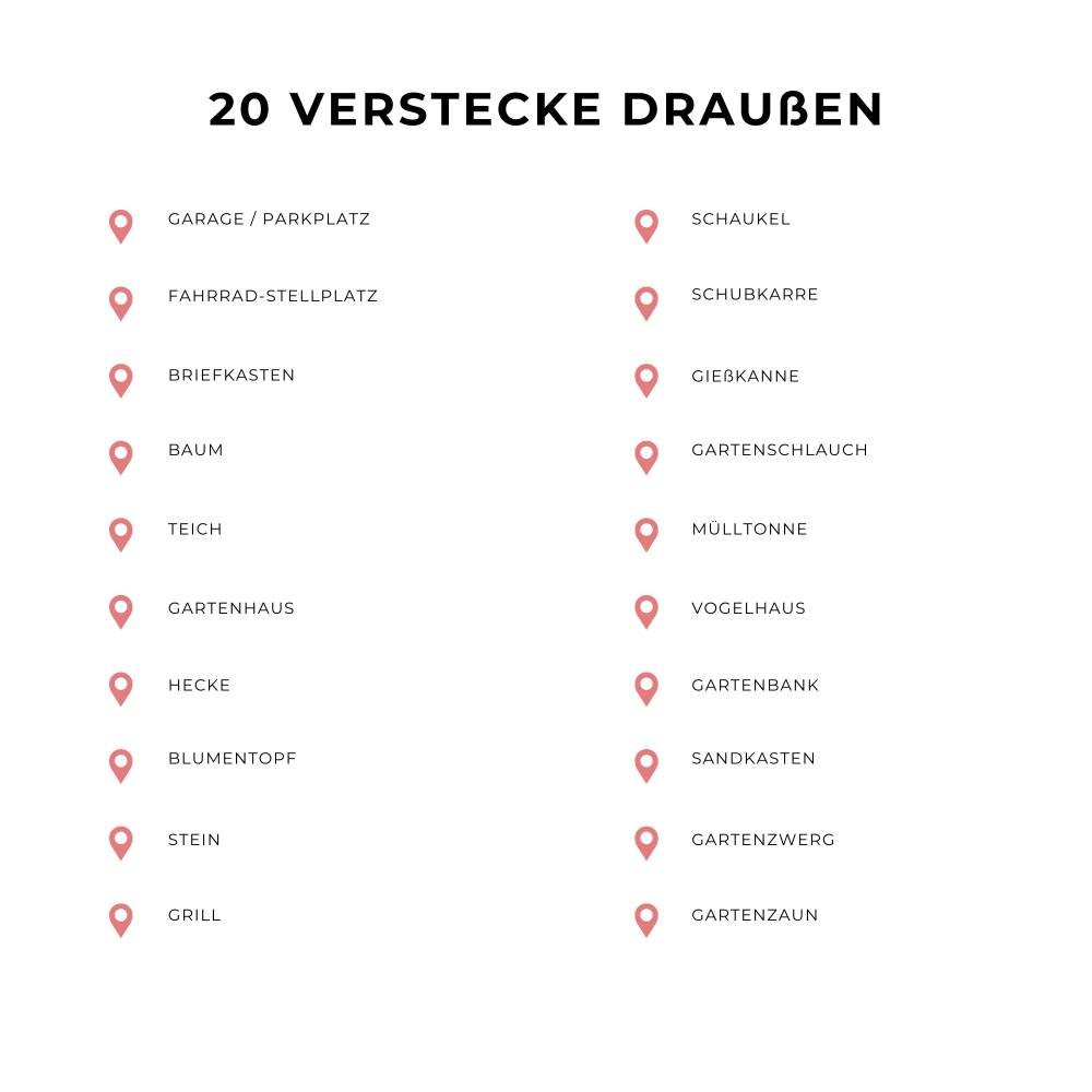 Outdoor Schnitzeljagd für Kinder, Garten-Schatzsuche Kindergarten in Reimform Bild 6