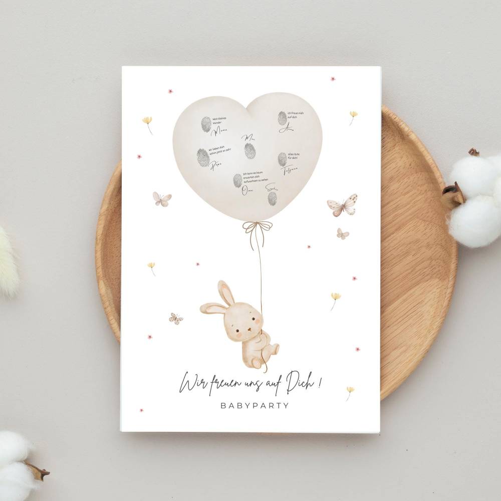 Babyparty Gästebuch, Babyshower Geschenk, Babyparty Gästebuch Poster A4 + A3, digitaler Download Bild 4