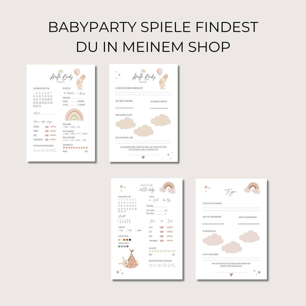 Babyparty Gästebuch, Babyshower Geschenk, Babyparty Gästebuch Poster A4 + A3, digitaler Download Bild 6