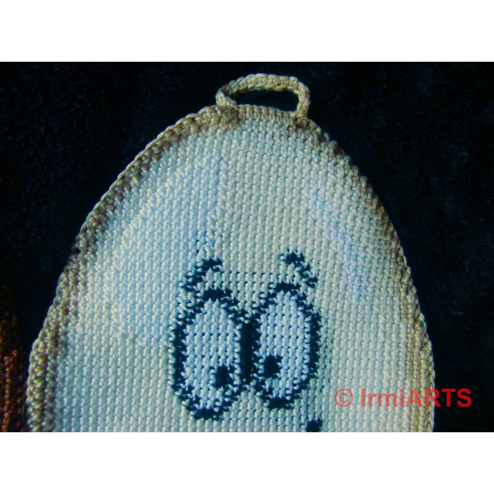 Häkelanleitung Doubleface-Topflappen Funny Eggs No.1 Bild 9