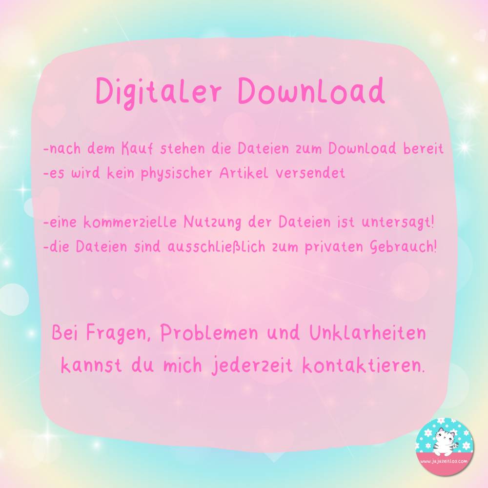 Grußkarte - potatotally in love - Kawaii Kartoffeln - PDF A4 Download - DIN A6 - Hintergrund bunt & weiß Bild 4