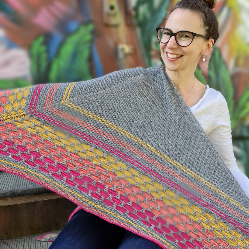 Strick-Anleitung Tuch KALARI (DE) Bild 1