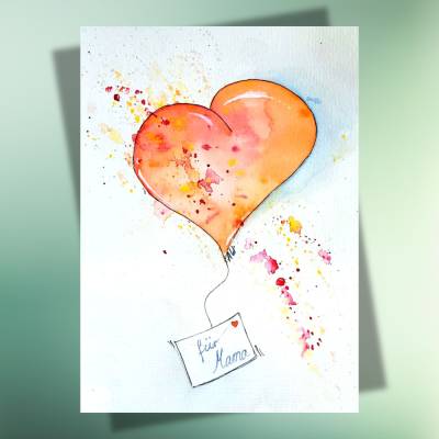 Für Mama - Postkarte | Danke | Muttertag | jederzeit