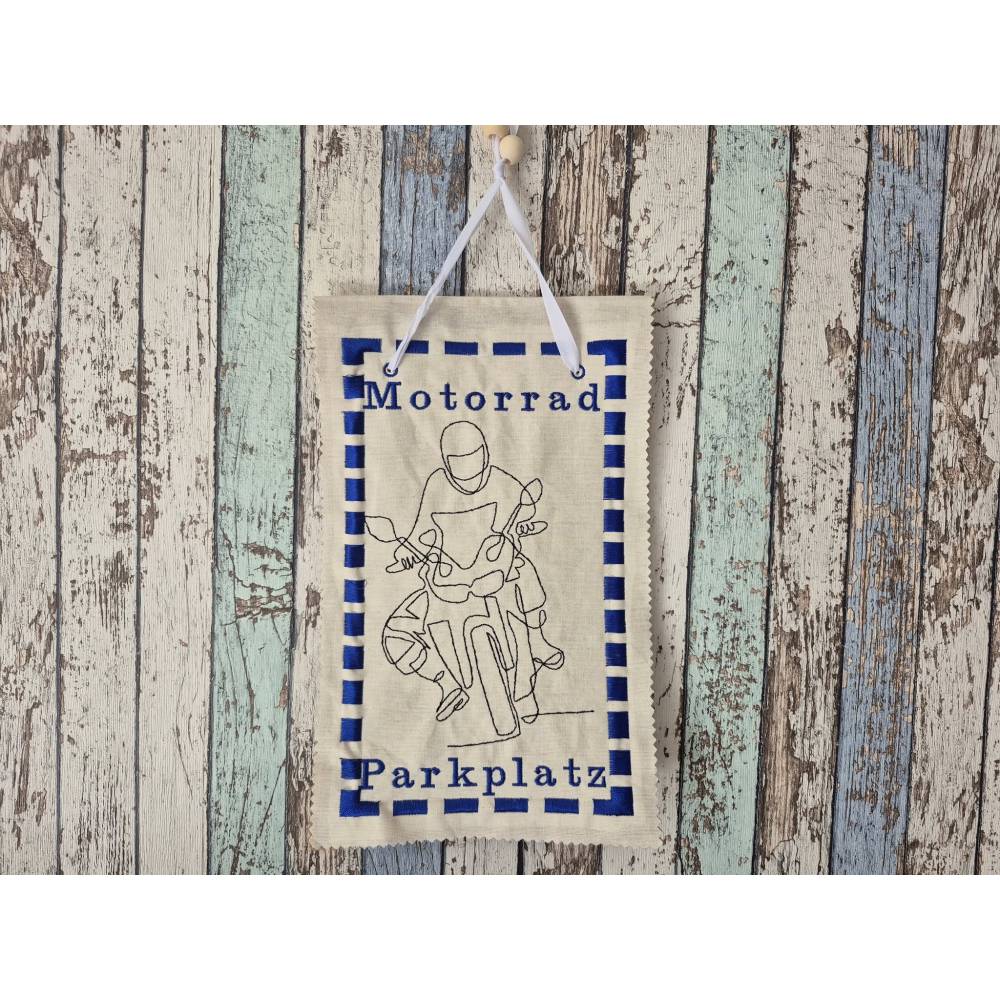 Motorradfaher oneline 12-14*18cm Bild 3