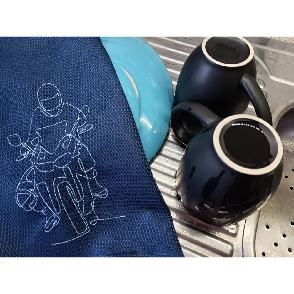 Motorradfaher oneline 12-14*18cm Bild 5