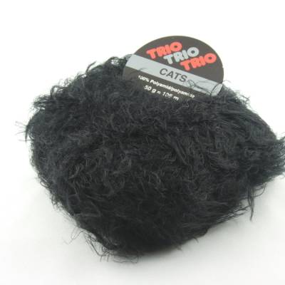 Trio Cats: flauschige Fransenwolle zum Stricken oder Basteln