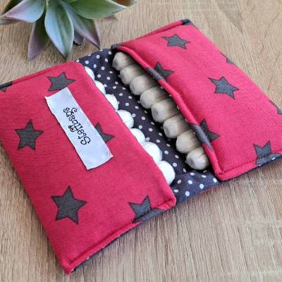 Tampontasche im Sternen Look, Tampontäschchen,  Tamponmäppchen, Periodentäschchen,  Menstruationstäschchen 