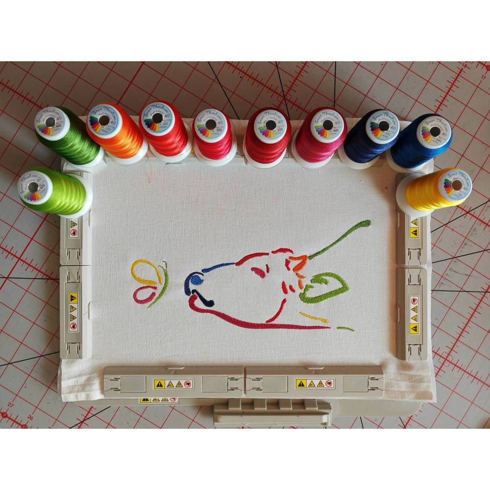Stickdatei Set Kuh bunt 20x20 plus 20x28 Bild 5