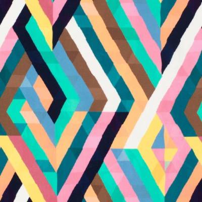 Viskose  Digital Print Abstrakt Petrol  Oeko-Tex Standard 100(1m/12-€)