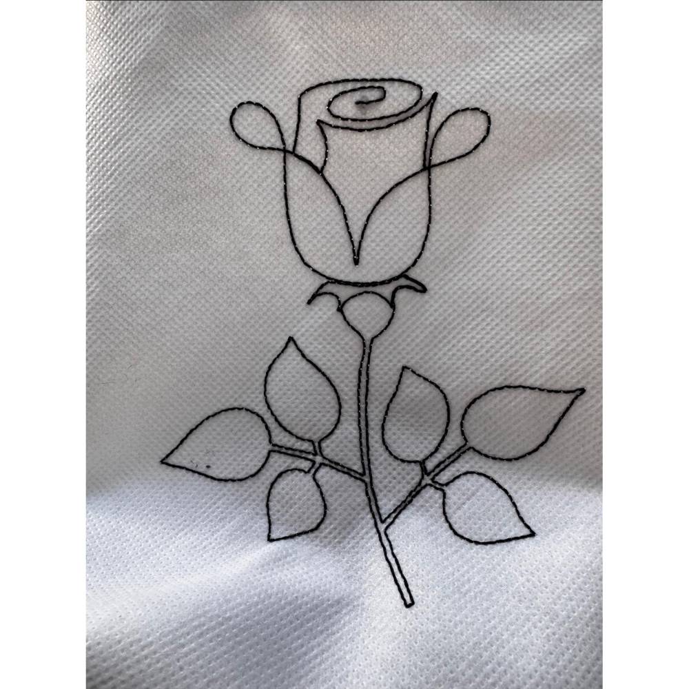 Stickdatei Set Rose 10x10 Anhänger plus 13x18 Bild 1