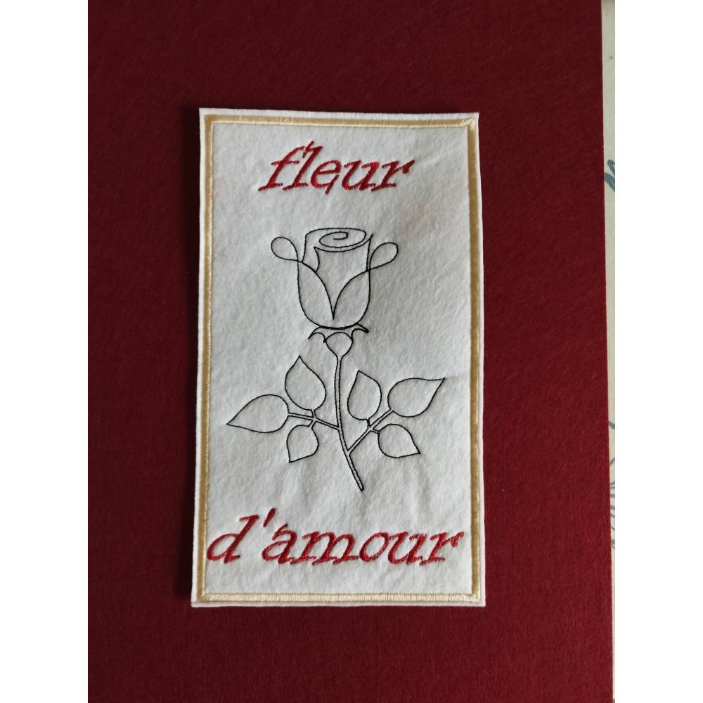 Stickdatei Set Rose 10x10 Anhänger plus 13x18 Bild 2