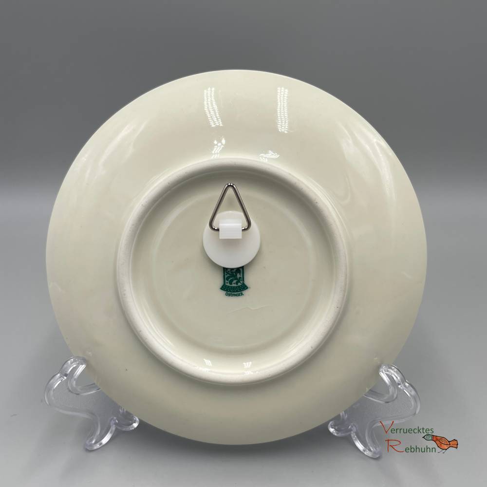 Vintage Wandteller be kind to your mind – Upcycling Deko mit Spruch Bild 3