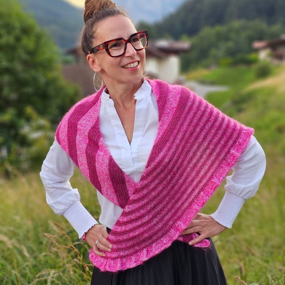 Strick-Anleitung Tuch KAHA (DE) Bild 1