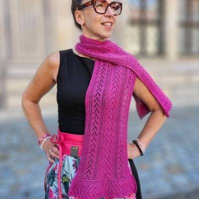 Strick-Anleitung Schal FANNERL (DE)