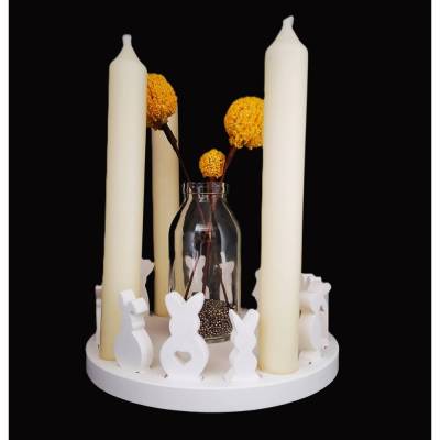 Kerzenkranz, Hasen, Skandi Deko, Auswahl