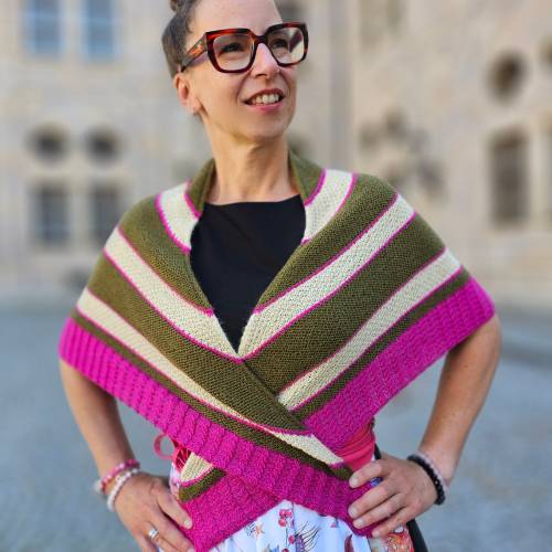 Strick-Anleitung Tuch MINGA (DE)