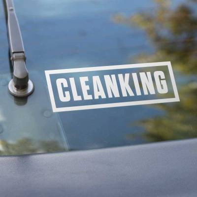 Auto Aufkleber Cleanking | Autosticker | Autoaufkleber für Autofans | Detailer