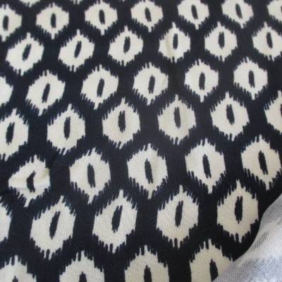 Viskose Geometrisch dunkelblau  (1m/11,-€)