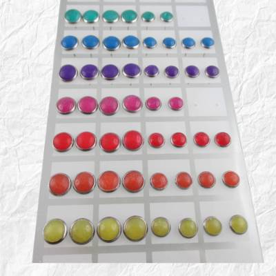 Ohrstecker Edelstahl Ohrringe faux Seaglass 8 mm bis 18 mm mm ART 98