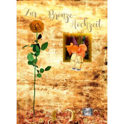 Glückwünsche zur Bronze - Hochzeit - 22. Hochzeitstag.