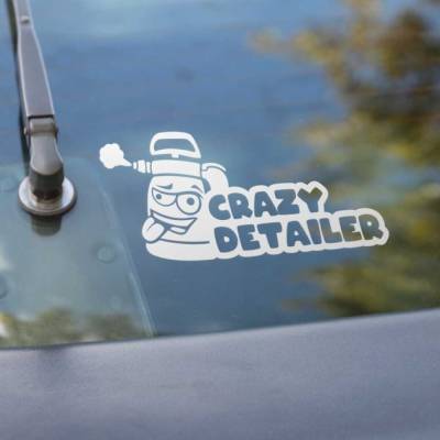 Auto Aufkleber Crazy Detailer | Autosticker | Autoaufkleber für Autofans | Detailer