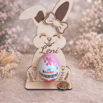 Ü-Ei Hase aus Holz Halterung I Ostern DIY Geschenk I Ostergeschenk I Überraschungsei I Ostergeschenk personalisiert