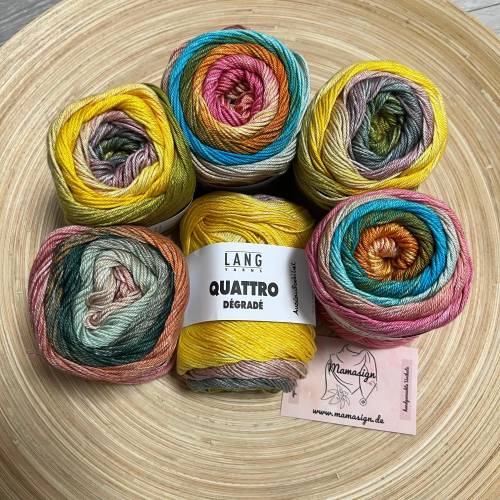 Lang Yarns • Quattro Dégradé - Baumwollegarn -  in verschieden Farben