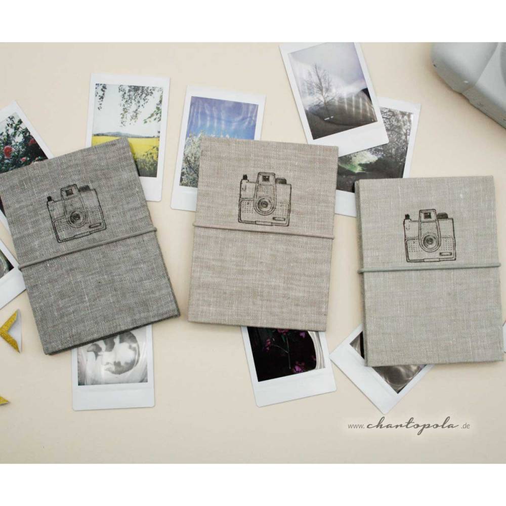 Mini-Leporello "Linum": Handgefertigtes Fotoalbum für deine schönsten Erinnerungen – 14 Bilder, edel und individuell Bild 2