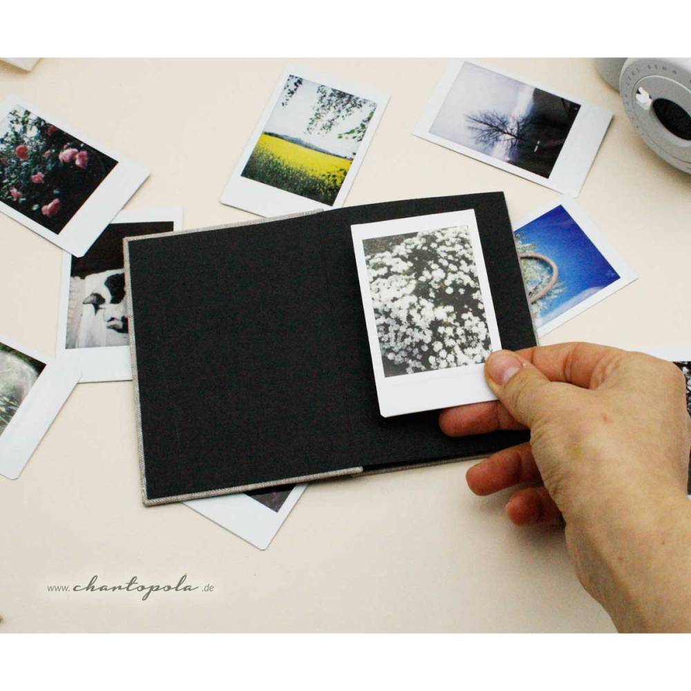 Mini-Leporello "Linum": Handgefertigtes Fotoalbum für deine schönsten Erinnerungen – 14 Bilder, edel und individuell Bild 5