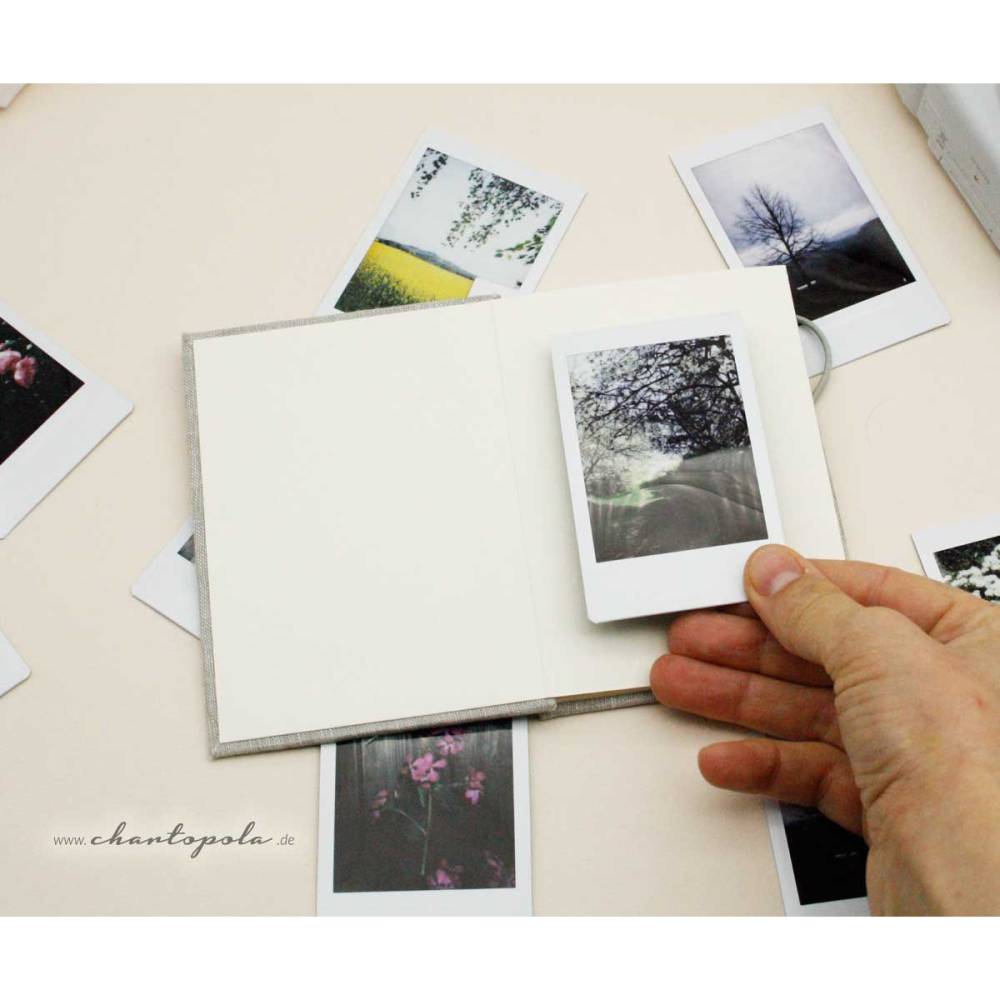Mini-Leporello "Linum": Handgefertigtes Fotoalbum für deine schönsten Erinnerungen – 14 Bilder, edel und individuell Bild 6