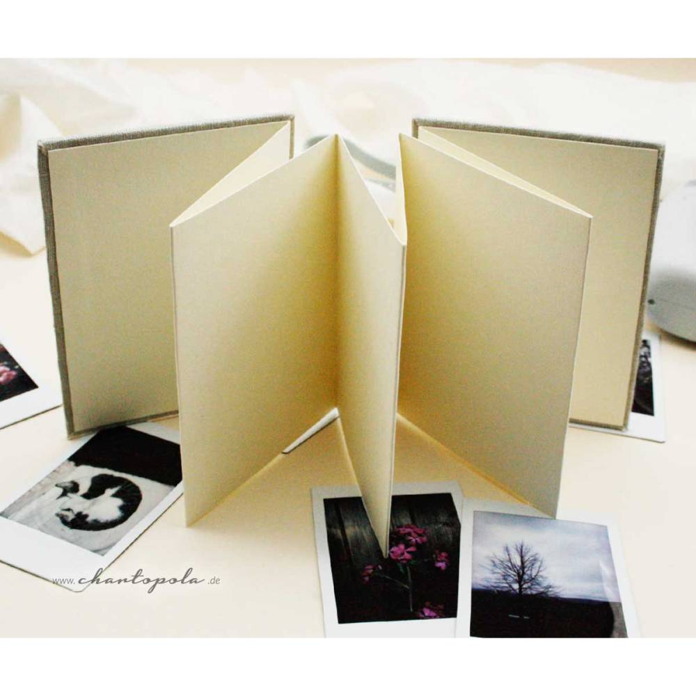 Mini-Leporello "Linum": Handgefertigtes Fotoalbum für deine schönsten Erinnerungen – 14 Bilder, edel und individuell Bild 7