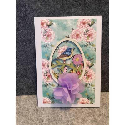 Schöne Osterkarte, Handarbeit mit Umschlag