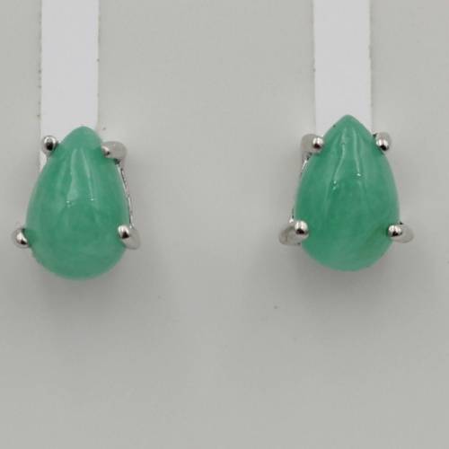 Edler 0,95 Carat Smaragd Ohrstecker 925 Silber Unisex Smaragdohrstecker top