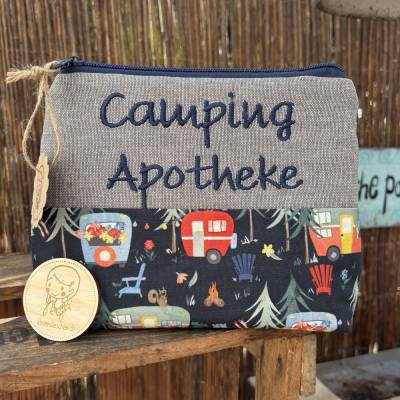 Große Camping Apotheke  // Schminktäschchen // Kosmetiktasche // Kulturbeutel // Schminktasche // Reiseapotheke X