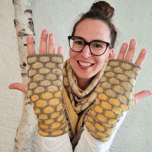 Strick-Anleitung Armstulpen PHILI (DE)