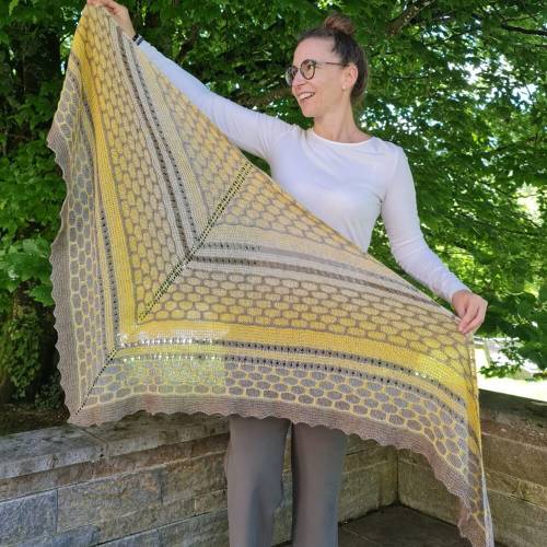 Strick-Anleitung Tuch PHILINE (DE)